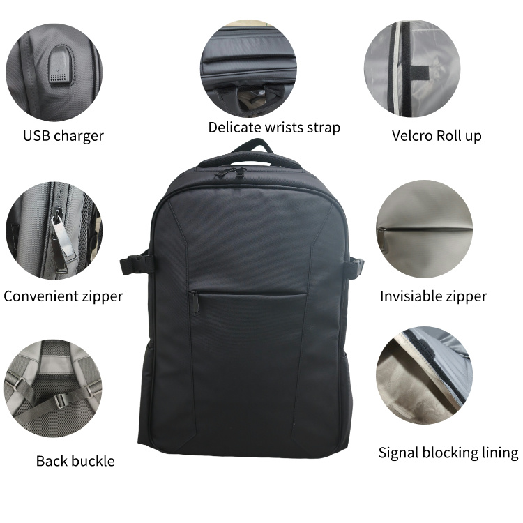 Signal Blocking Faraday Backpack